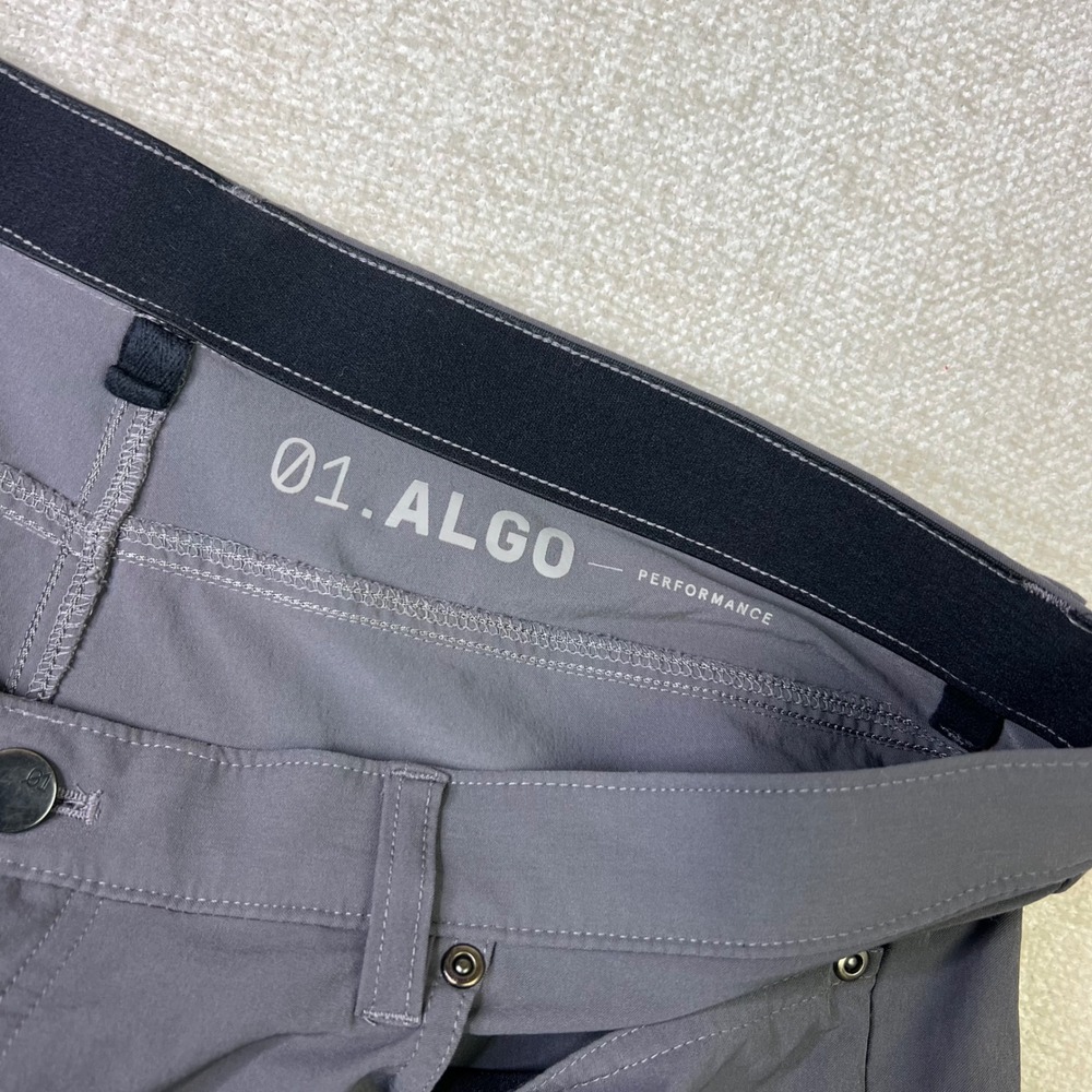 01.ALGO Performance Shorts Mens 38 Charcoal Grey Stretch Hiking Golf - Picture 5 of 8